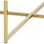 Alisma Couchtisch - gold/brauner Marmor