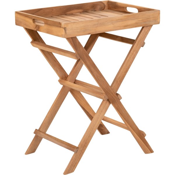 Runder Tabletttisch 39 x 29 cm - Teak