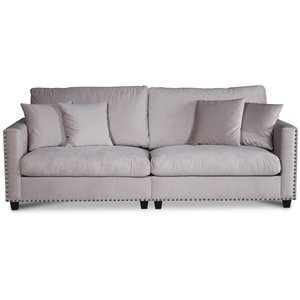 Avenue 4-Sitzer Sofa - Beige (Samt)