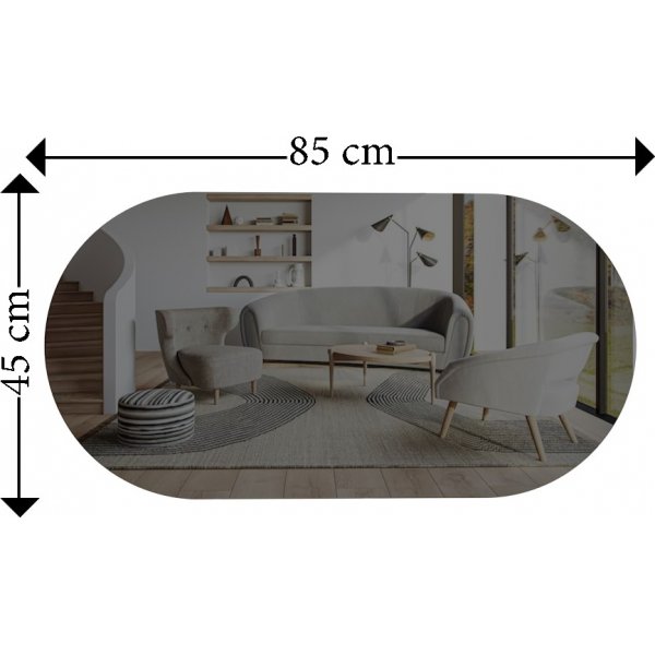 Riors Spiegel - Dunkelgrau/Gold