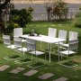 Holmsund Gartentisch 180x80 cm wei