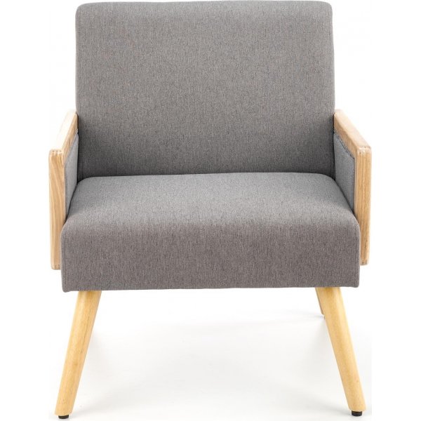 Sessel Fire - Grau & Holz Sessel Fire - Grau & Holz