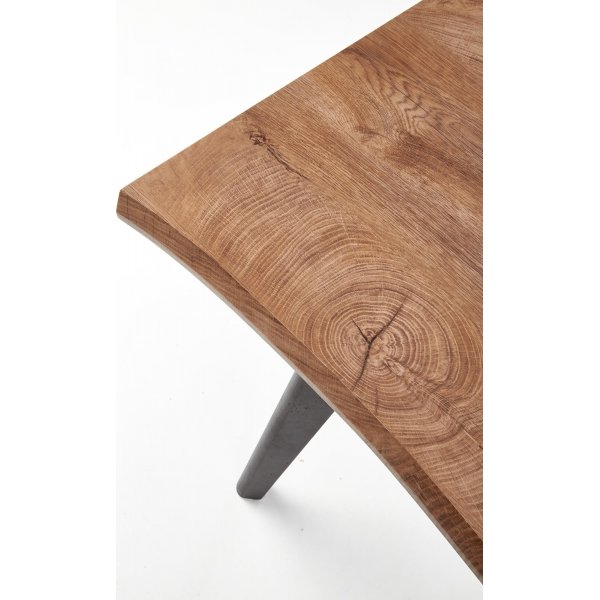 Horst Esstisch 120-180 x 80 cm - Eiche/Schwarz