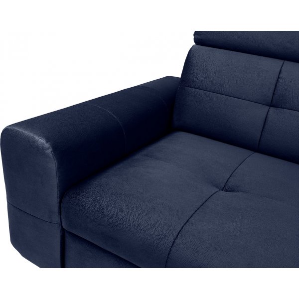 Matras Ecksofa mit offenem Ende rechts - Blau Matras Ecksofa mit offenem Ende rechts - Blau