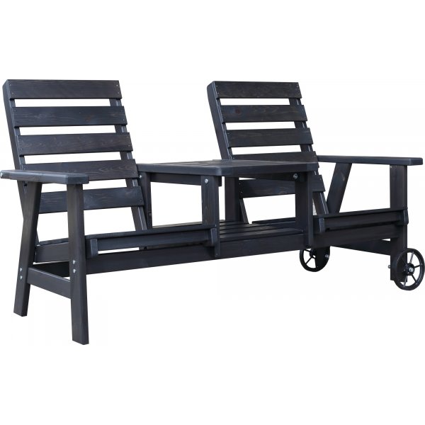 Kingdom Ausziehsofa - Schwarz