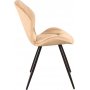 Ginger Esszimmerstuhl - Beige Samt