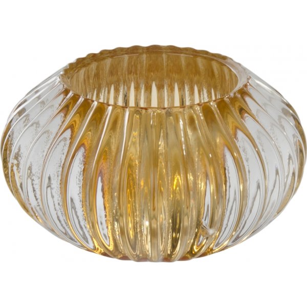 Gem�tliche Kerzenlaterne niedrig - Orange