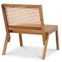 Rizz Loungesessel - Teak / Rattan