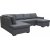 Solna U-frmiges Sofa 304 cm - Links + Mbelpflegeset fr Textilien