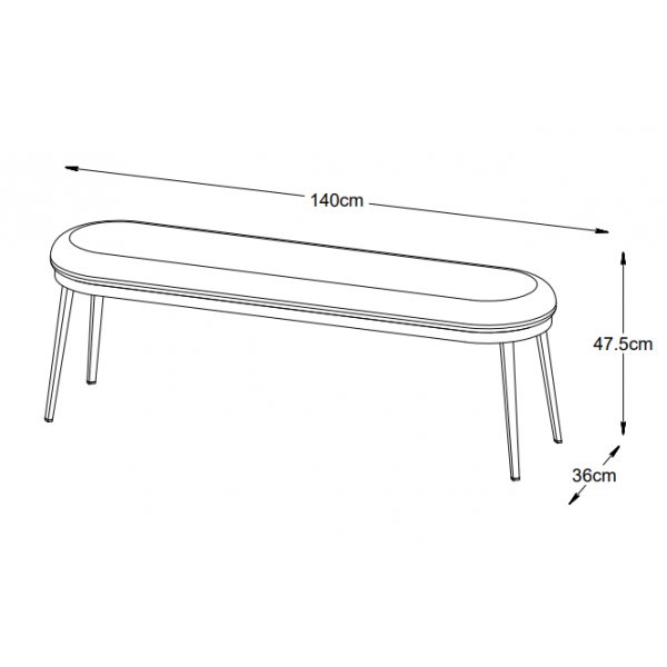 Billy Bank aus schwarzem PU