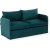 Saga 2-Sitzer-Schlafsofa XL - Petroleumgrn