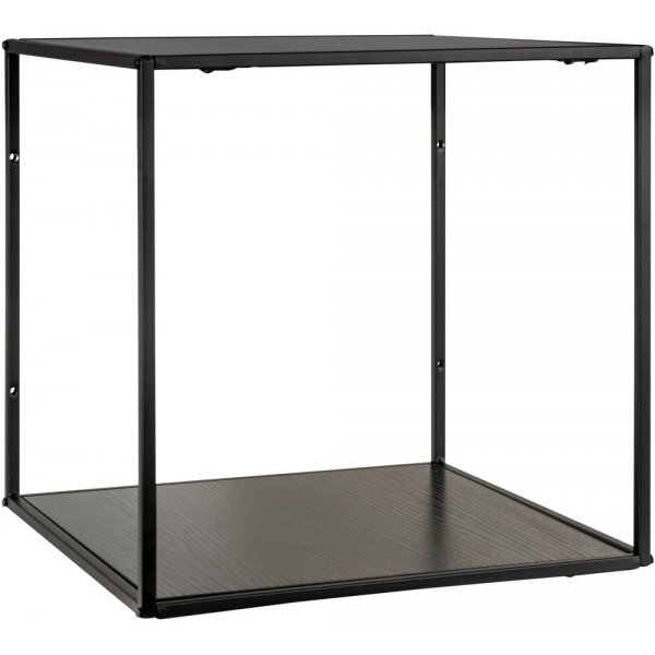 Weies Wandregal - Schwarz - 36x36x36