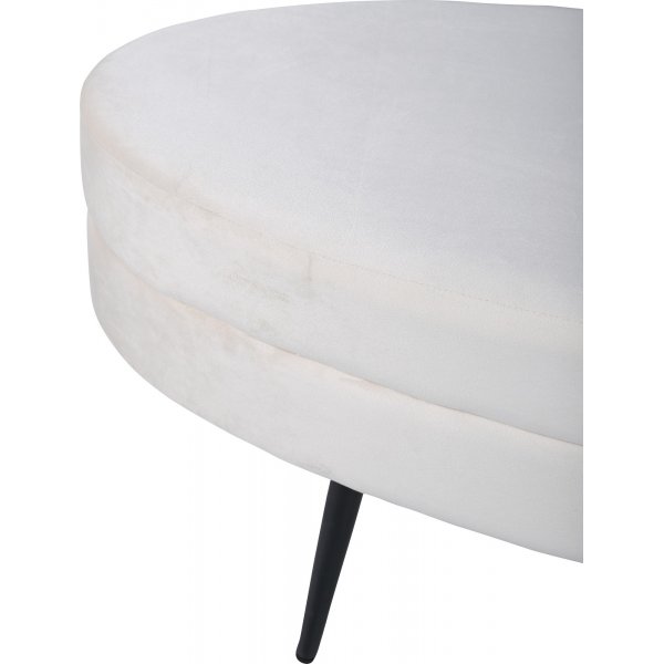 Rino Pouf - Beige Samt Rino Pouf - Beige Samt
