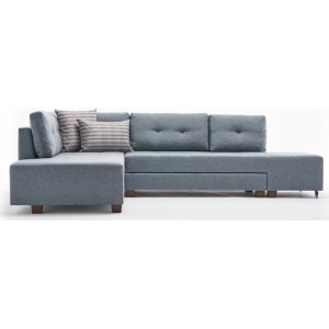 Manama Ecksofa links - Hellblau