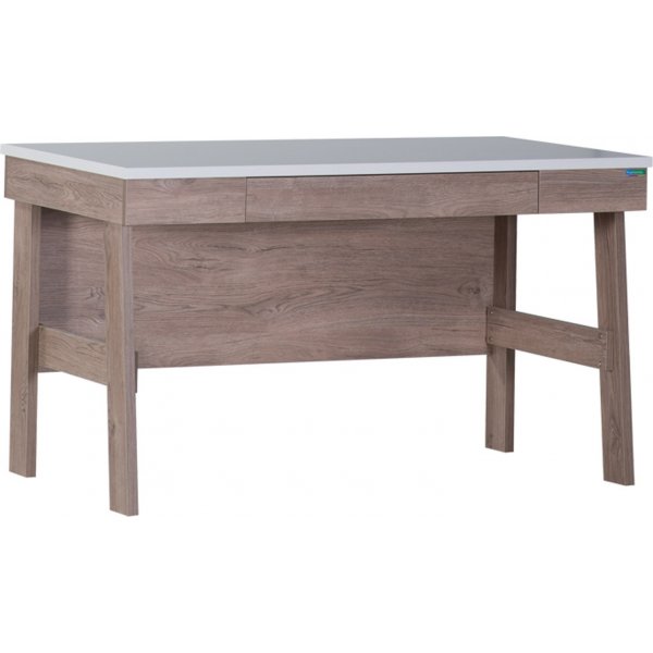 Naravo Schreibtisch Eiche/wei - 123 x 68 cm