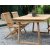 Salt Outdoor-Essgruppen-Esstisch 180x100 cm mit 4 Salt-Sesseln - Teakholz