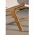 Rike Loungesessel - Creme PU/Teak