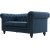 Herron blaues 2-Sitzer-Chesterfield-Sofa