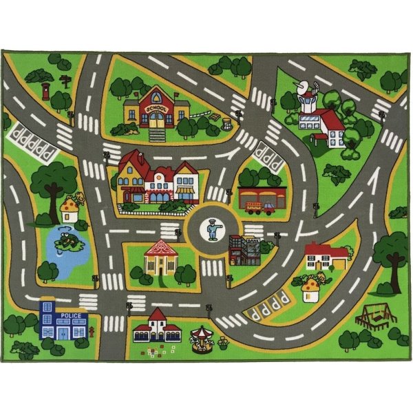 Kindermatte Verkehrsmatte 2 Getuftet - 133x175 cm