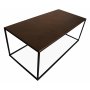 Mio Couchtisch 120 x 60 cm - Braunes Eichenfurnier / Schwarz