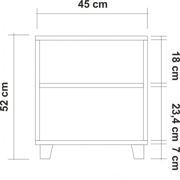 Leva Triangle Nachttisch - Kiefer Leva Triangle Nachttisch - Kiefer