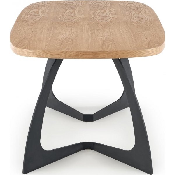 Blackhaven Esstisch 90x160-200 cm - Eiche/Schwarz