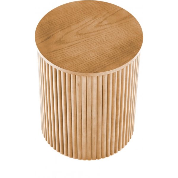 Runder Couchtisch Celie mit Holzstangen 40 cm