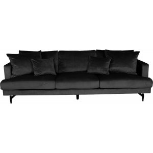 Herz 3-Sitzer-Sofa - Schwarz