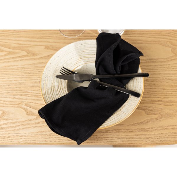 Wabi-Sabi-Serviette - Schwarz Wabi-Sabi-Serviette - Schwarz