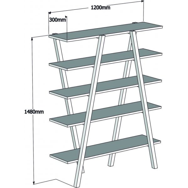 B�cherregal Perla - Nussbaum