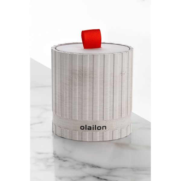 Sutun Duftkerze - Grau/Rot Sutun Duftkerze - Grau/Rot