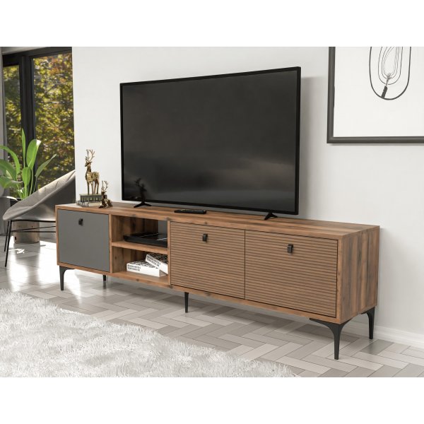 Vision TV-Stnder - Walnuss/Anthrazit