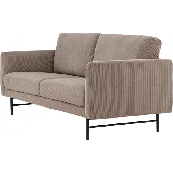 Sky 3-Sitzer-Sofa - Schwarz/Braun