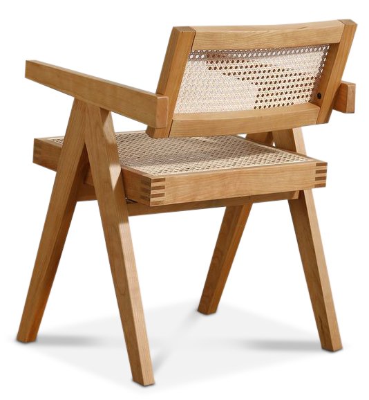 Sara Armlehnstuhl - Eiche/Rattan + Mbelfe