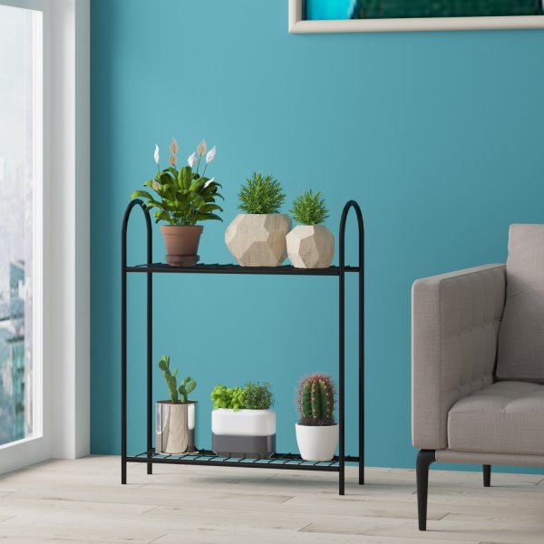 Verrücktes Pflanzenregal - Schwarz Verrücktes Pflanzenregal - Schwarz
