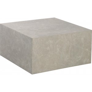 Kuben Couchtisch beige Marmorfolie 80 x 80 x 40 cm