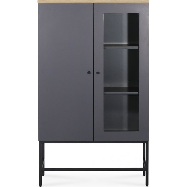Kantenschrank in Eiche / Graues Hochdrucklaminat (HPL) + Fleckentferner fr Mbel