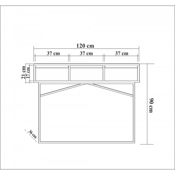 Laxus Konsolentisch - Travertin