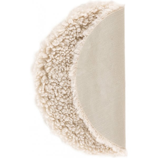 Katy Stuhlkissen Ø34 cm - Weißes Schaffellimitat Katy Stuhlkissen Ø34 cm - Weißes Schaffellimitat