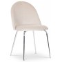 Plaza Esstischset, Marmortisch mit 4 Plaza Samtsthlen - Beige/Grau/Chrom