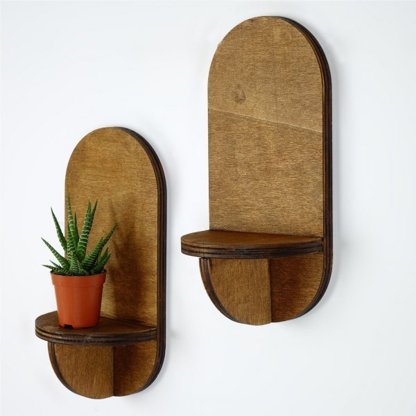 Rafa Wandregal 262 Walnuss