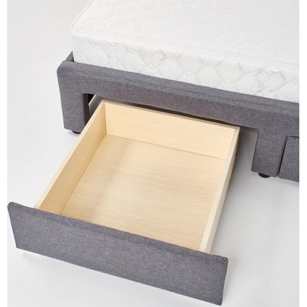 Libbie Bett mit Stauraum - grau