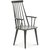 Dalsland-Stuhl aus grauem Rohrgeflecht mit hoher Rückenlehne + Möbelpflegeset für Textilien
