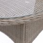 Gartengruppe: 8 Sthle und Esstisch 230 x 100 cm Rattan - Menton/Mercury