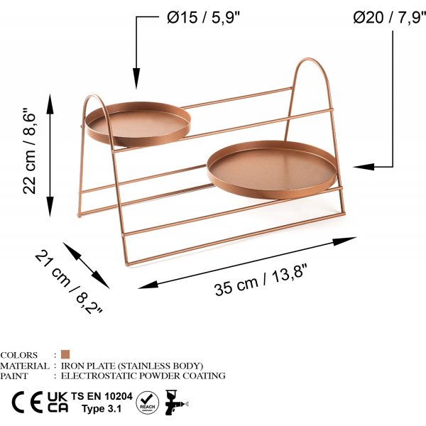 Platon 13 dekorative Schale - Kupfer Platon 13 dekorative Schale - Kupfer