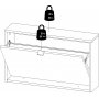 Schuhe wandmontierter Schuhschrank - Wei