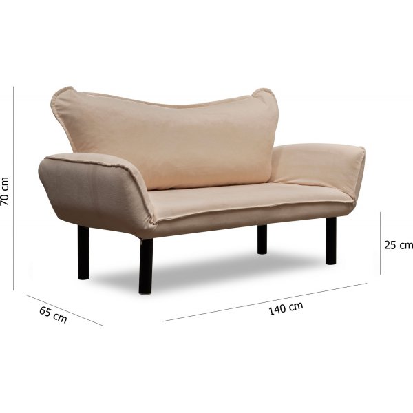 Chatto 2-Sitzer Schlafsofa - Cremewei