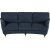 Howard Watford Deluxe 4-Sitzer gebogenes Sofa - Blau + Mbelpflegeset fr Textilien