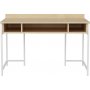 Alma Schreibtisch 120 x 60 cm - Wei/Eiche