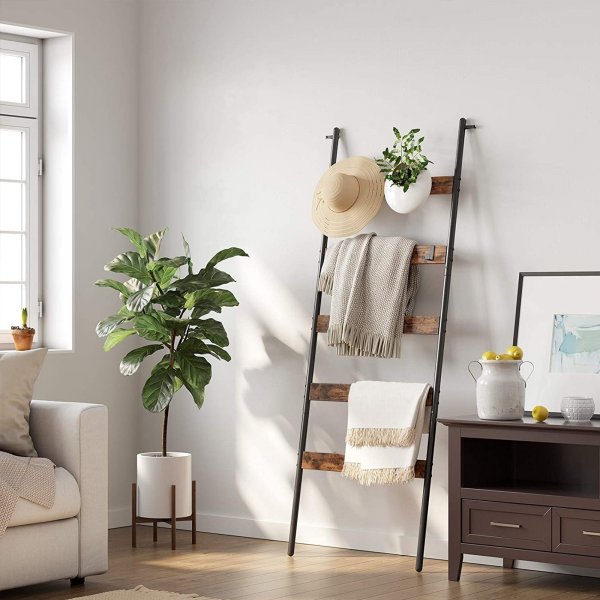 Niclas dekorative Leiter - Braun/Schwarz Niclas dekorative Leiter - Braun/Schwarz